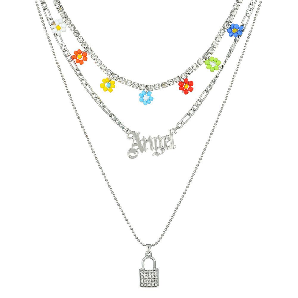 

Trendy Fashionable Jewel With Alloy Material And Unique Flower Bead Design XH0809