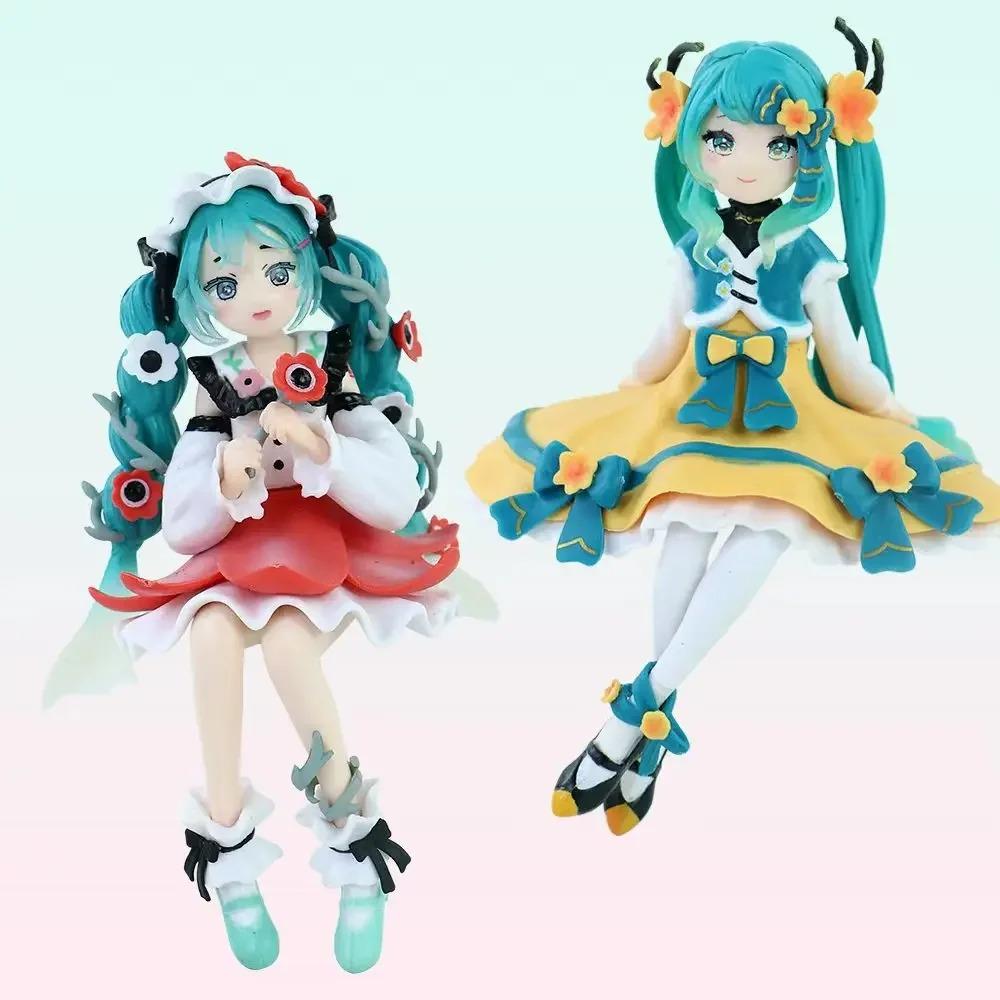 Anime figurka Hatsune Miku Hračky Květinová víla Kolekce MIKU Kawaii Kreslená PVC Akční figurka Model Panenky Narozeniny Dárky Hračky