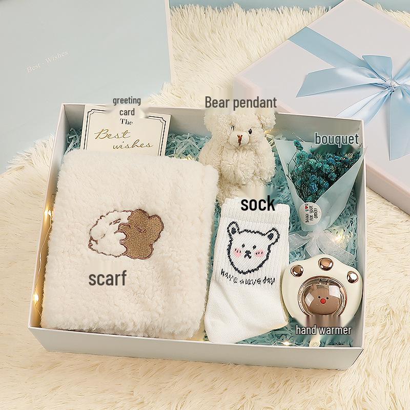 Winter Scarf Gift Box for Girls & Best Friends - Christmas & Birthday Souvenir