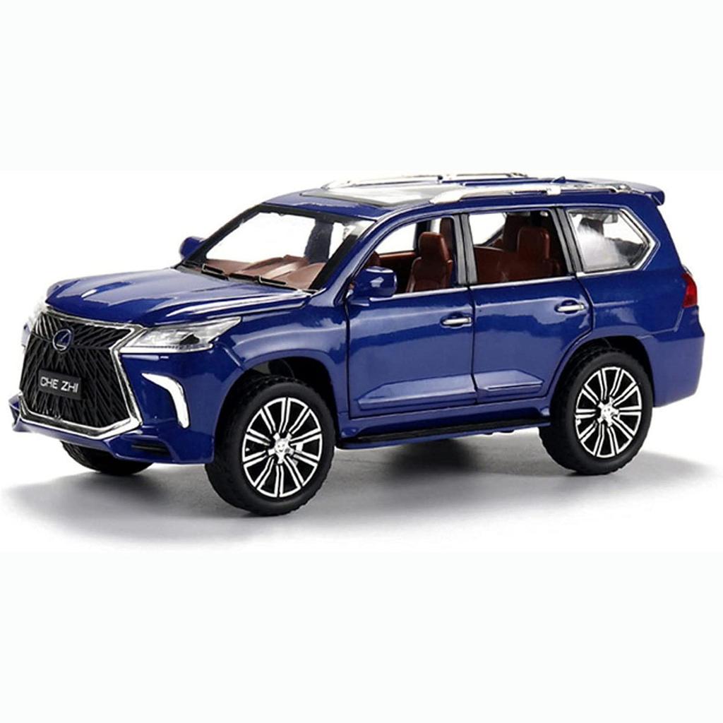 1:32 Scale Lexus LX570 Off-Road Alloy Diecast Model Car, Pull Back Metal Vehicle Toy with Sound and Light Συλλογή δώρων 6 Ανοιχτές Πόρτες για Παιδιά Ενήλικες