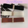 Fashionable Korean Style Women's Versatile Black And Purple Elastic Waist Belt For Dresses