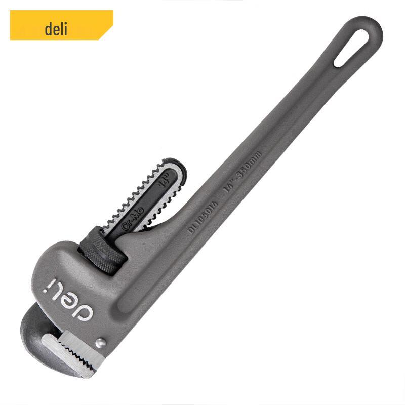 Deli 14-inch Chrome-Molybdenum Steel Pipe Wrench