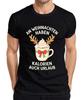 An Weihnachten haben Kalorien lustig Geschenk Kaffee Rentier Herren T-Shirt