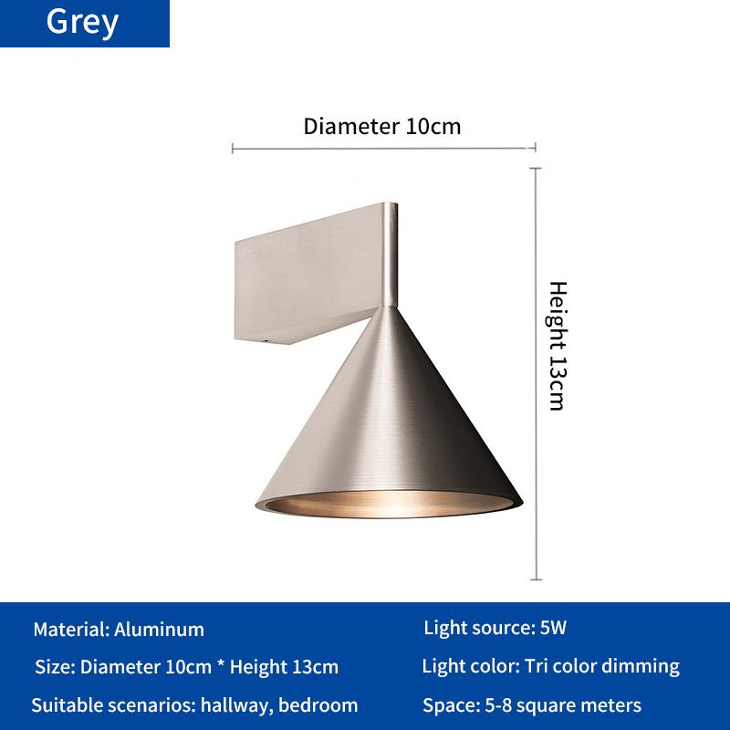 LED Aluminum Wall Lamp Warm White Waterproof Outdoor Indoor Living Room Bedroom Modern Nordic Wall Lamp Garden Corridor