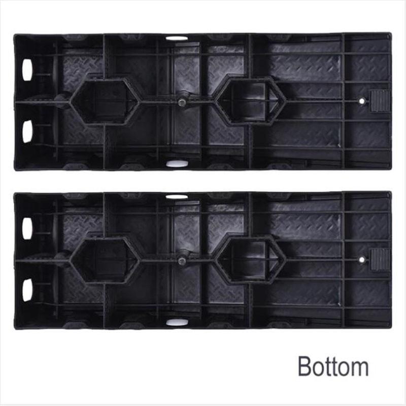 Portable Car Ramps Kit 1pair (2pcs) Lightweight Plastic Heavy Duty Durable for Vehicle Threshold Easy Service Car