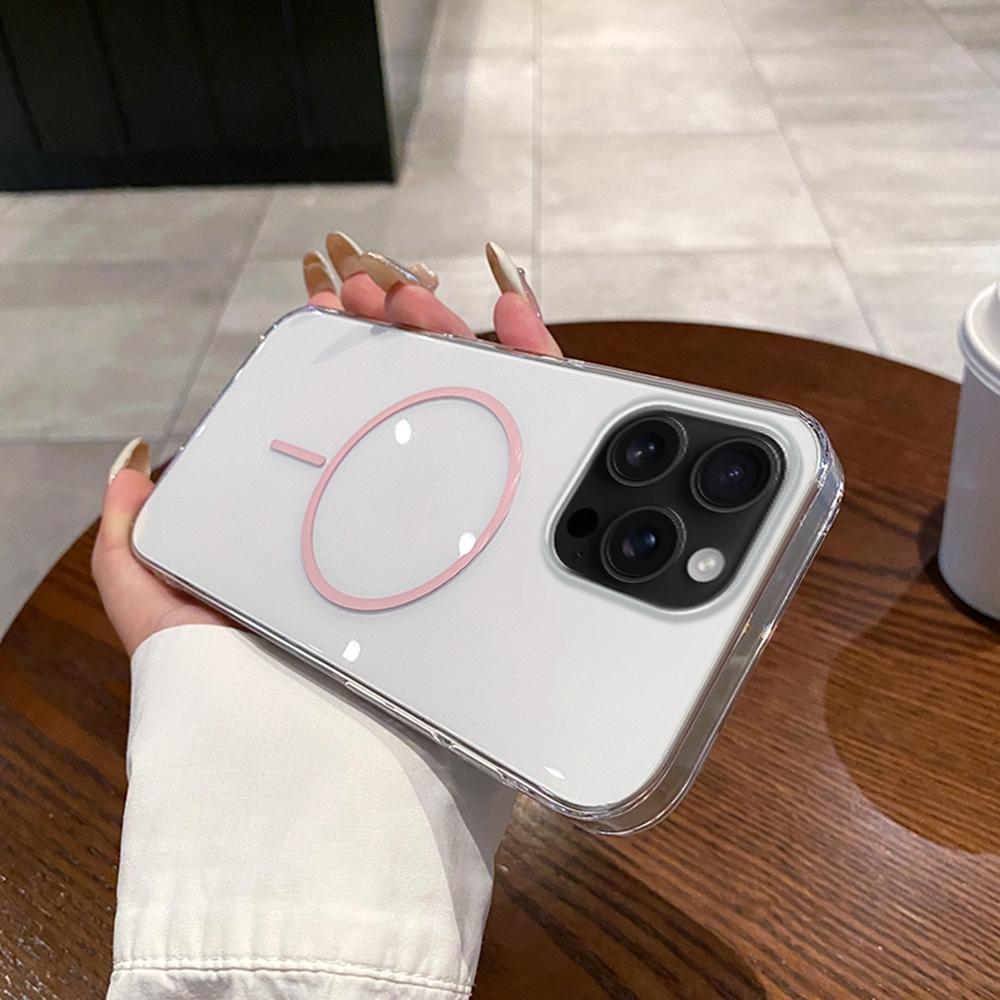 For iPhone 16 Pro Max Case Compatible with MagSafe Clear Slim PC Phone Back Cover