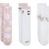 Calzini per Bambini Confezione da 3, Rosa/Bianco Bambino DH6297-904