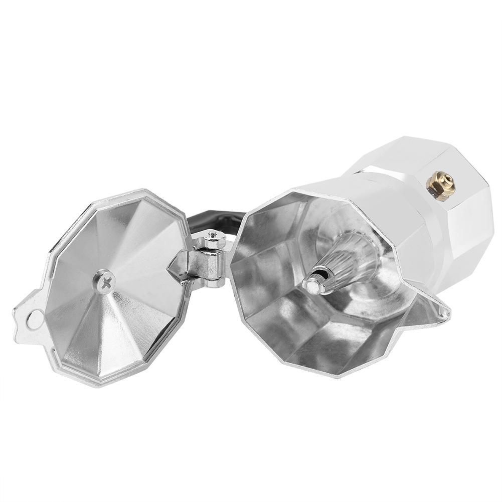 30Ml 1 Cup Aluminum Italian Type Moka Pot Coffee Maker Stove Home Office Use