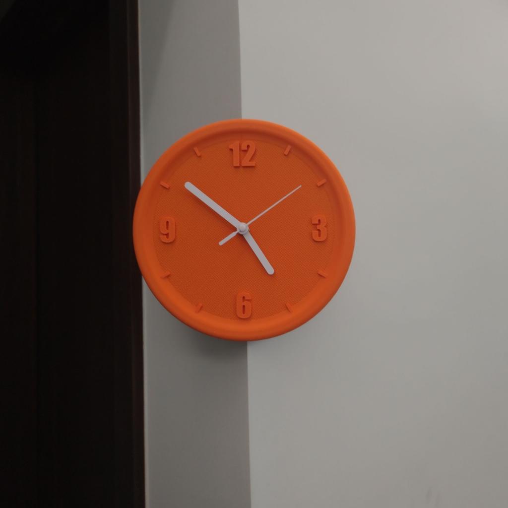 Wall Corner Clock Hole-free Scientific Artistic Sitting Living Room Study Silent Wall Hanging Clock Silent Home Decoration