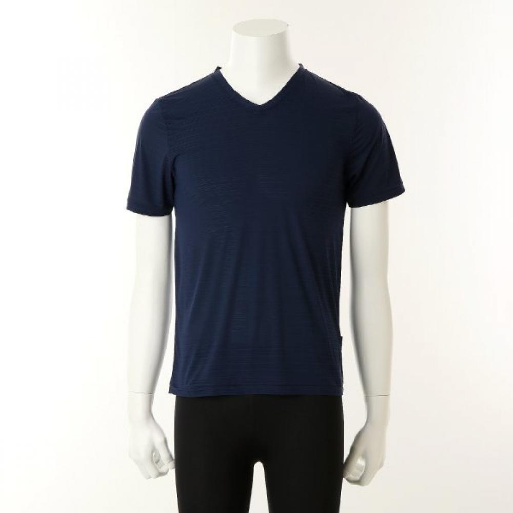 Wacoal Men S Solid Short Sleeve Running Wmv2414a navy/110