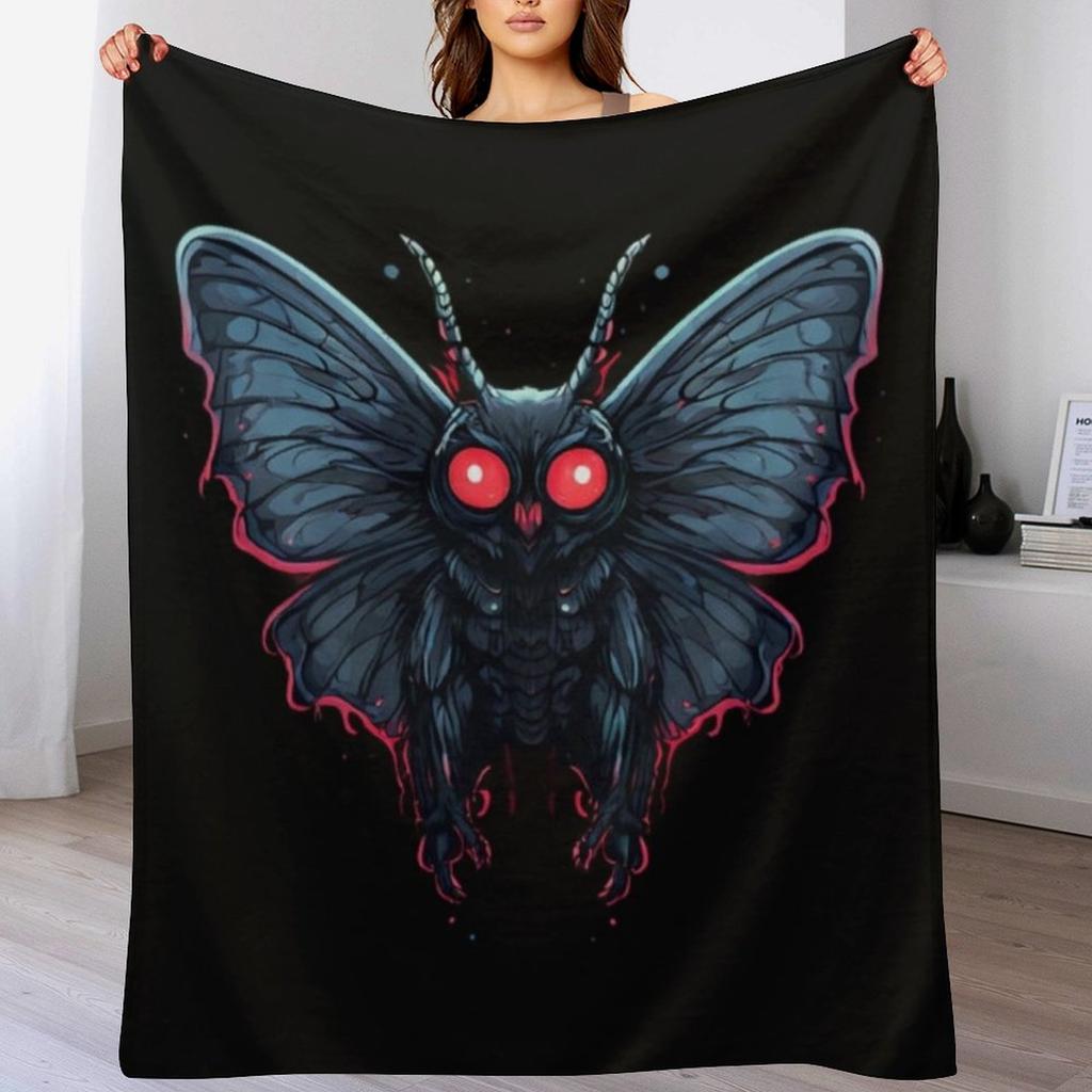 Mothman Kryptid Decke Gemütliche Wohnzimmerdecke Geschenk für Weihnachten