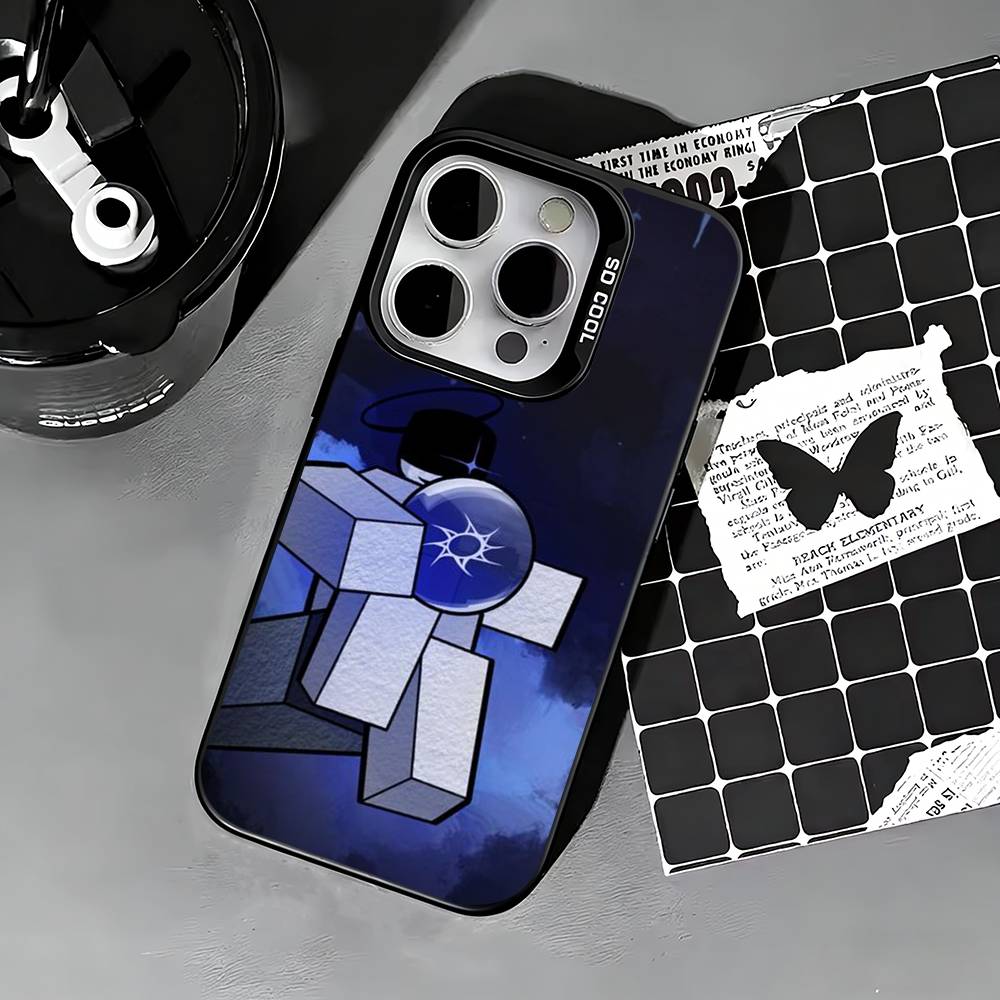 Horror Game T-TwoTime F-Forsaken Phone Case For iPhone 17,16,15,14,13,12,11 Plus,Pro Max,XS,Colored silver phone case