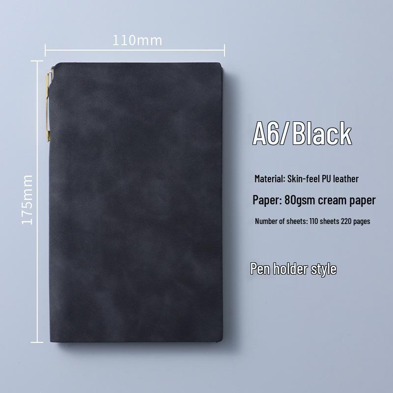 Custom Portable A6 PU Leather Notebook with Logo Printing – Thick, High-Value, Compact Design