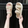 New Slippers Women's Summer Fashion Pearl Thick Bottom Two Wear Beach Cool Slippers Women