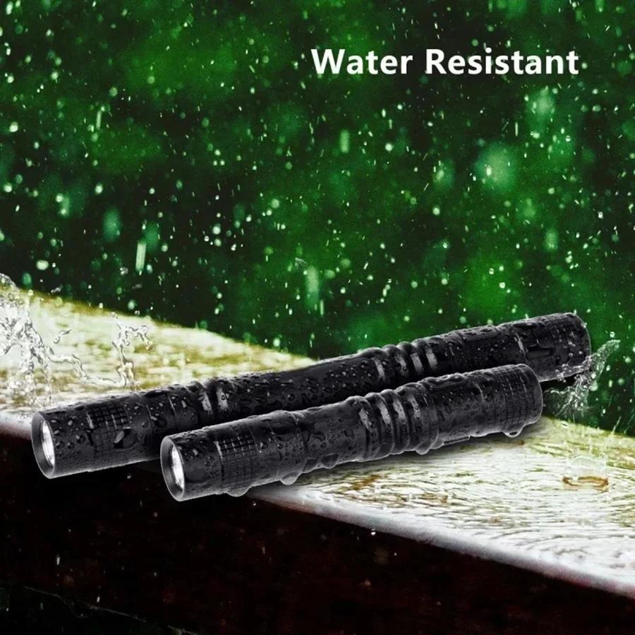 500LM Mini LED Flashlight, Portable Aluminum Alloy Pen Light with Clip, for Camping Hiking Emergency & Dentist Nurse Examination