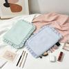 Minimalist Striped Makeup Bag With Zipper For Travel And Home Storage