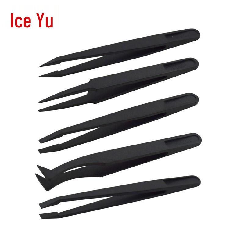 Bingyu BJjj-301 Anti-Static Carbon Fiber Tweezer Set, 3-Pack 3 Sets