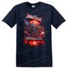 T-shirt Heavy Metal Painkiller Grafica Rock Retrò Opera d'Arte Motociclistica