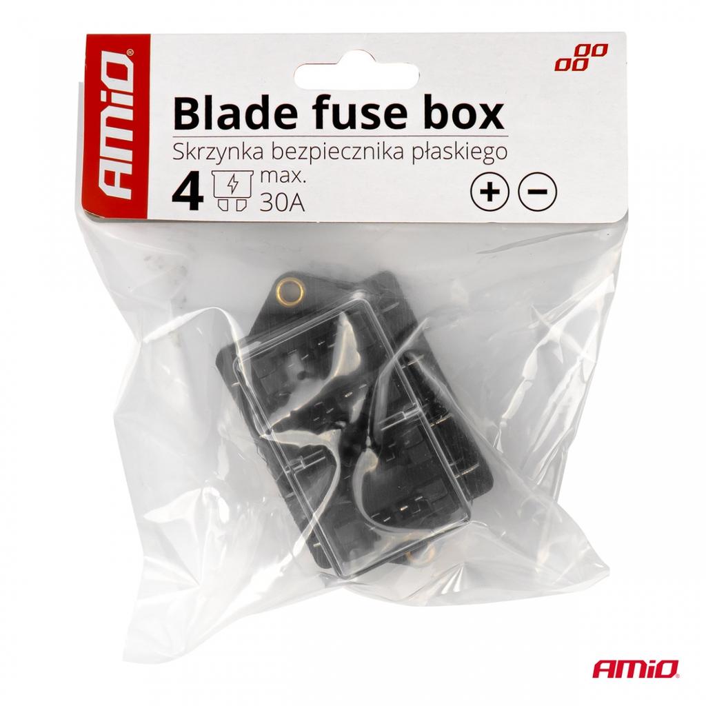 Ceramic Fuse Box 4 Sockets AMIO-03040