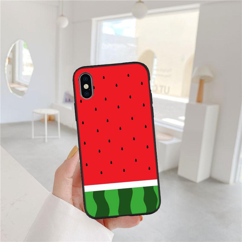 LO21 Étui Cartoon Fruit Pastèque pour Samsung A11 A12 A13 A15 A52S A53 A55 A56 A70 A71 A72 A73 F06 F16 F56 S10 Plus S10e