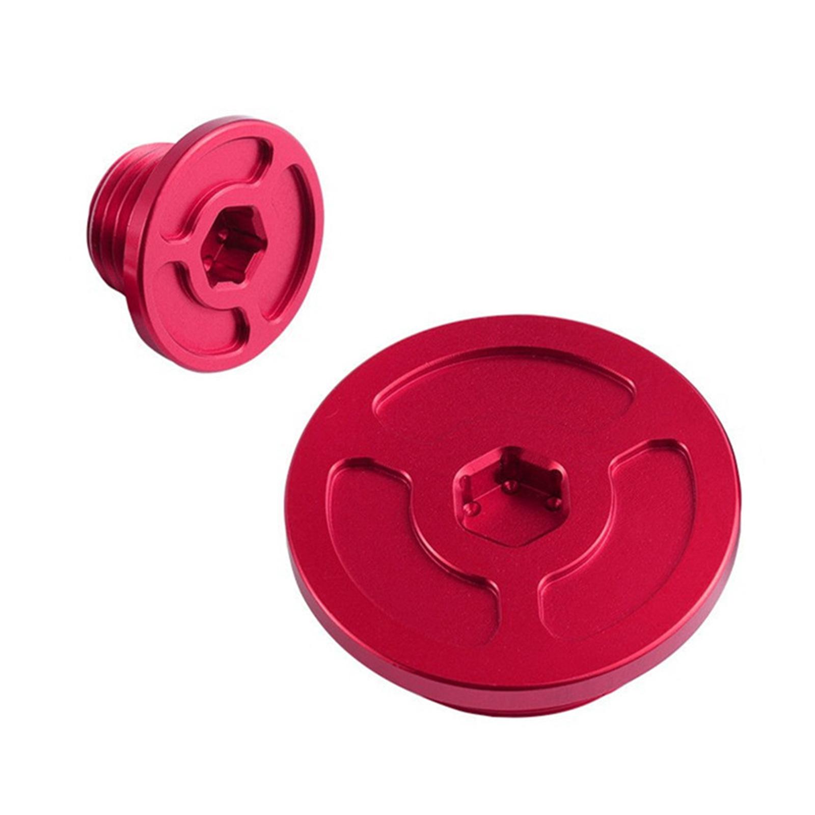 Stylish Oil Drain Plugs Oil Filler Caps Motorcycle Engine Plugs Upgrades Metal Caps Simple Installation for CRF250/450/R 1 красный