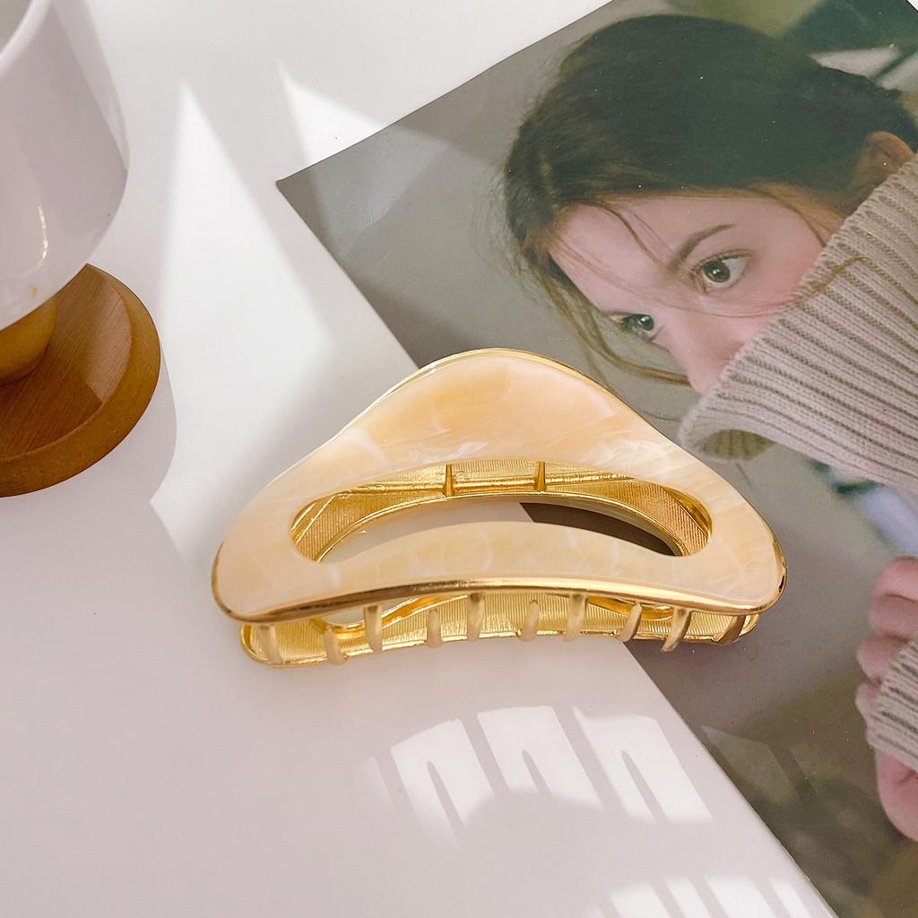 Große Elegante Minimalistische Haarspangen aus Hochwertigem Acryl für Frauen