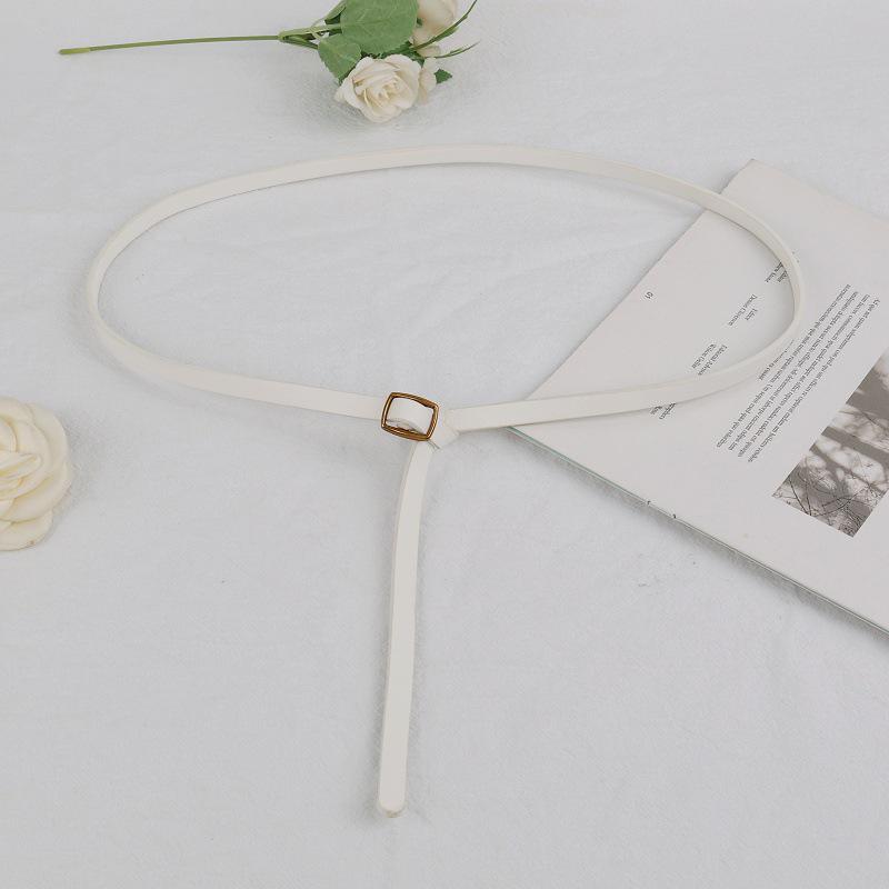 Versatile Korean-Style Women’s Leather Waist Belt for Dresses, Jackets, and Sweaters