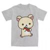 Unisex Leisure Rilakkuma Strawberries T-Shirts Women Round CollarT Shirts Animal Bear Short Sleeve Tees Women Tops