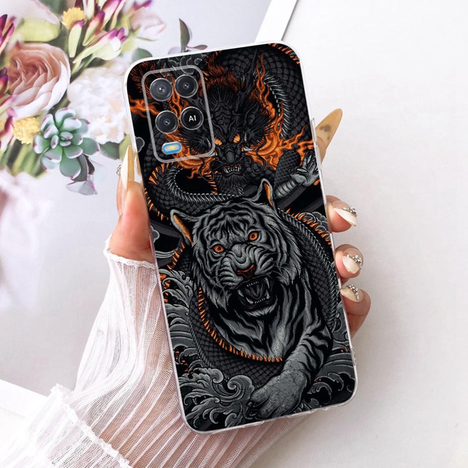 For Oppo A54 4G Case CPH2239 Luxury Butterfly Painted Cover Soft Silicone Phone Case For Oppo A54 5G A 54 s OppoA54s Fundas Bags