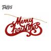 Store Window Holiday Decor Merry Christmas Letter Sign for Tree, Glitter Plastic Hanging Xmas Tree Decorations Ornaments, Sparkling Letters