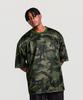 FREEDOM Logo Mesh Oversized T-Shirt (Deep Camo)