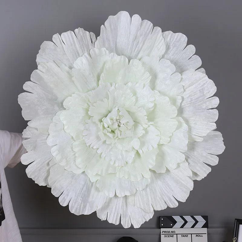 

40/50/60/80cm Large artificial flowers Peony Wedding background Decorative flower branches silk flowers wall for home decoration 40cm