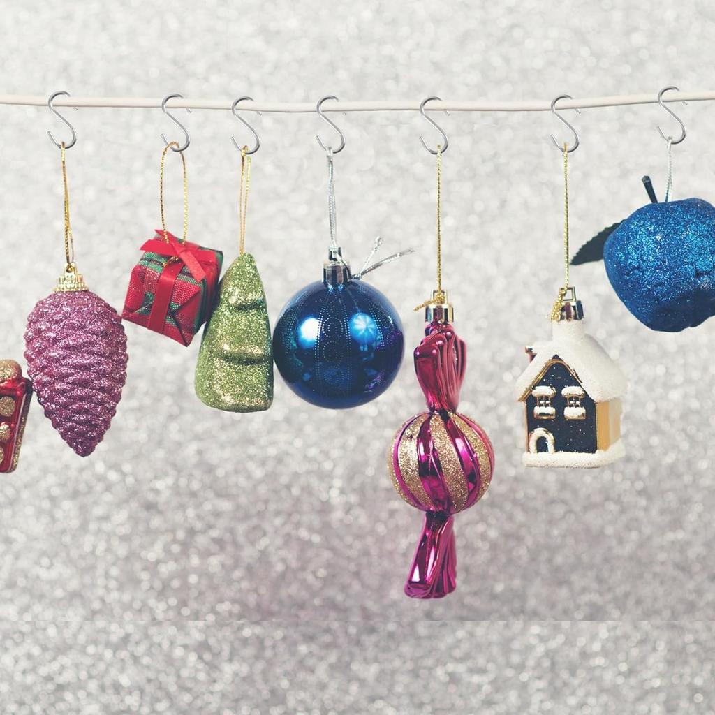 100 Pcs Small s Hooks for Hanging, Small S Hook for Jewelry Metal S-Hook Mini S Shaped Hanger Mini S Hooks for Hanging 1/2 Inch Wire Hangers for