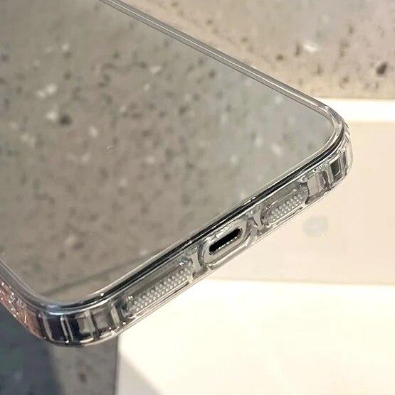 Luxury Plating Makeup Mirror Phone Case For iPhone 11 Case iPhone 13 14 12 15 Pro Max XS XR X Shockproof Bumper Silver Cover