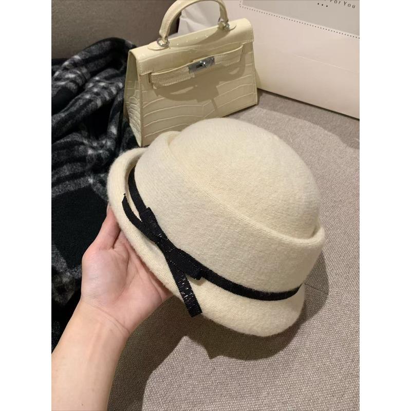 

Новая осенне-зимняя шляпа-цилиндр в стиле Хепберн из высококачественной шерсти, черная, женский берет, подчеркивающий лицо one size