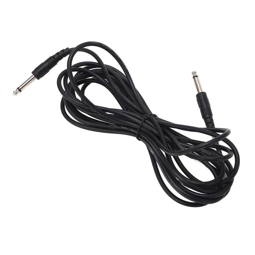Guitar Audio Cable 6.3mm Straight Connector 5 Meter Long Anti Interference PVC Shielding Cable for