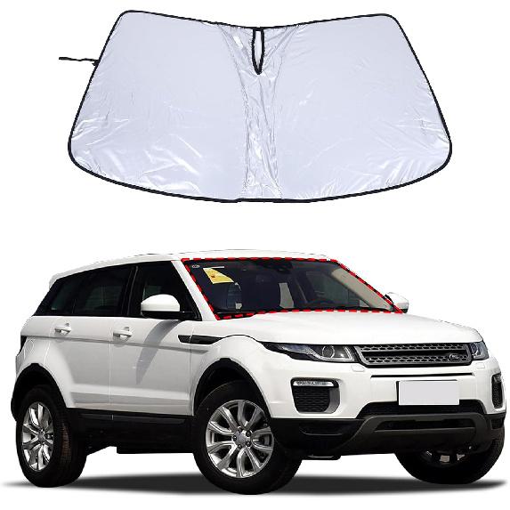 

Сонцезахисний екран на лобове скло для Range Rover Evoque L551 2012-2018, Сонцезахисний козирок на переднє вікно, Складаний світловідбиваючий козирок, Захисний екран від УФ білий