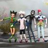 Anime Hunter Killua Zoldyck Pelúcia Cosplay Bonecos de Pelúcia Fofinhos Decoração de Quarto Conexão de Fio Abstrata Torcível Presentes