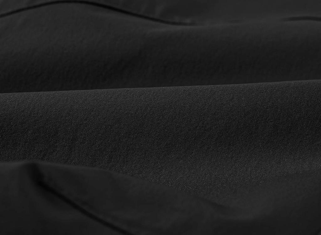 Damen 34 Länge Hose, Schnelltrocknend, Trekkinghose, Unterknielang, 4-Wege-Stretch, Dünn, Wasserabweisend, Schwarz L