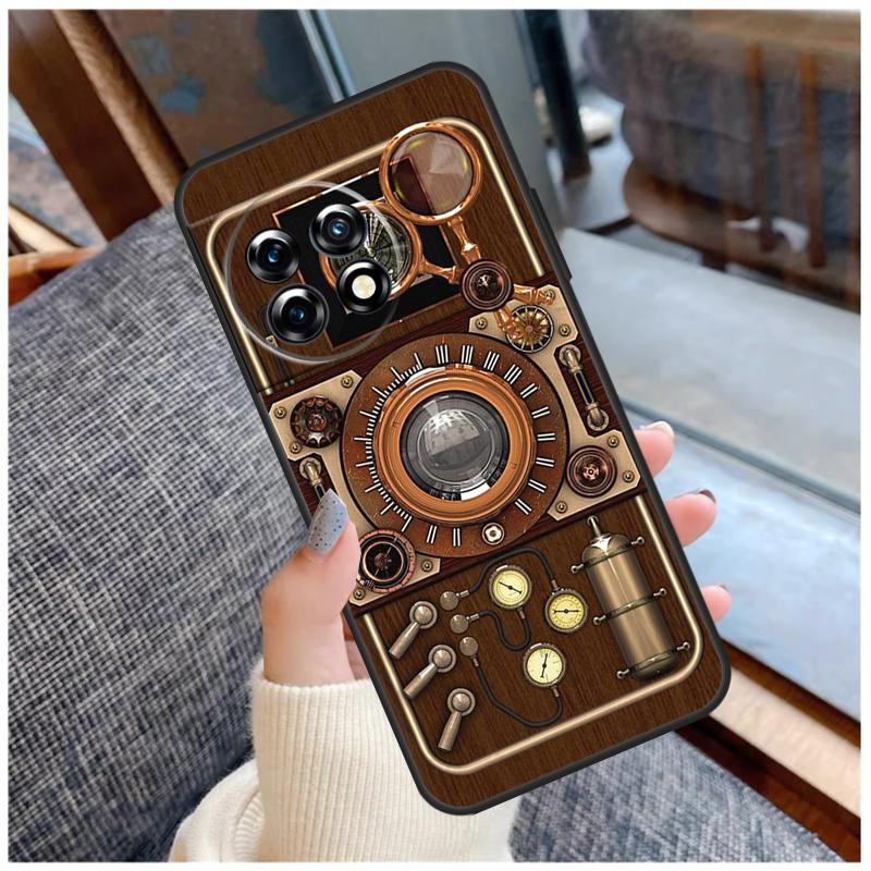 Retro Camera Vintage Case For OnePlus 13 15 13R 13T 12 12R 11 9 10 Pro 10T 8T Nord 5 CE 2 3 4 Lite N20 N30 Coque