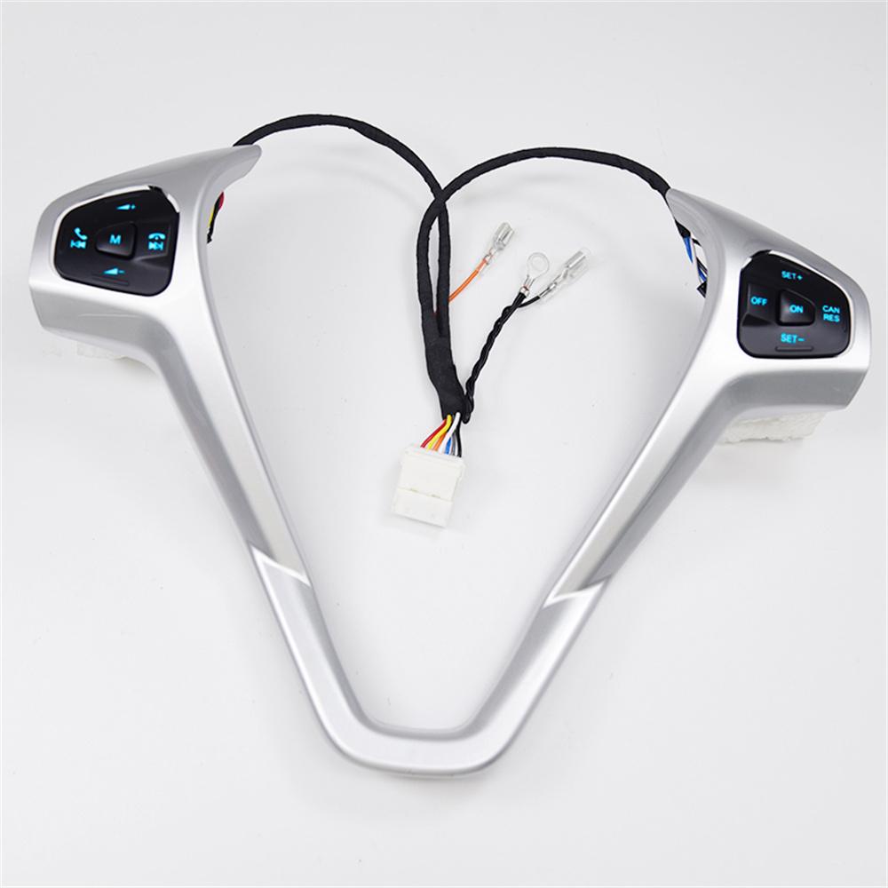 Blue LED Cruise Control Switch Steering Wheel Buttton For Ford Fiesta MK8 2013