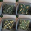2D Green Birds Pattern Throw Pillow Cover Pattern Cushion Cover Suitable For Sofa Bedroom Car Pillow Cover