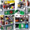 City Mini Bricks Assembly Japanese Takoyaki Snack Shop Steamed Bun Shop Street Scene China Shop Building Block Toy