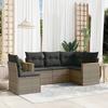 VidaXL Garden Lounge Set with Cushions 5 Pcs, Patio Sofas, Patio Furniture Set, Outdoor Furniture, Grey 3225976