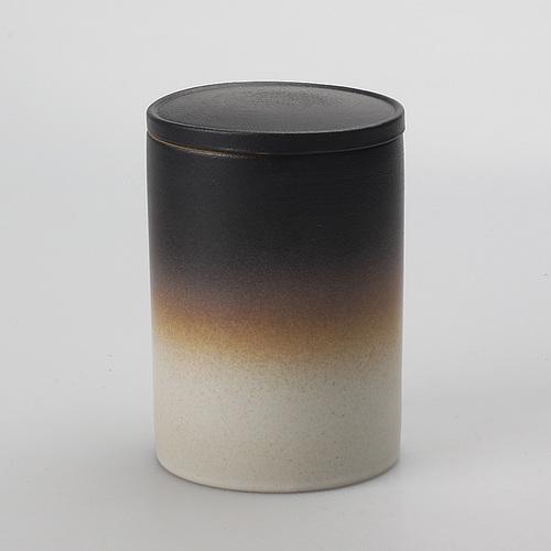 Black Ceramic Tea Can Sealed Candy Nut Box Creative Jewelry Cotton Swab Box Portable Kung Fu Tea Set Retro Kitchen Container New
