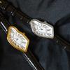 Surrealist Art Melting Clock Watch Unique Soft Time Quartz Wristwatch with Leather Band Creative Fashion Watch for Men Women