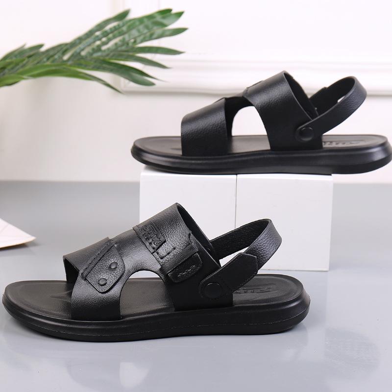 

2025 summer new sandals men s thick-soled wear-resistant waterproof and non-slip men s cool slippers dual-purpose large-size men s sandals 40