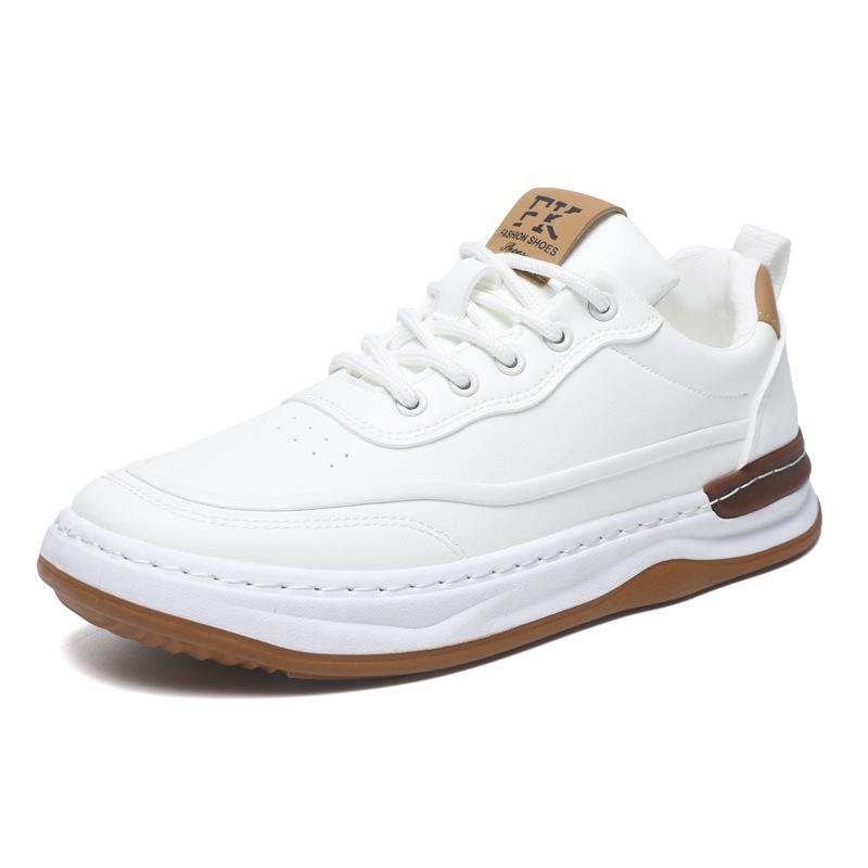 2026 Popular Men's Leather Shoes Men's Shoes Real Soft Leather Casual Leather Shoes Spring and Autumn Little White Shoes Breathable Versatile Board S