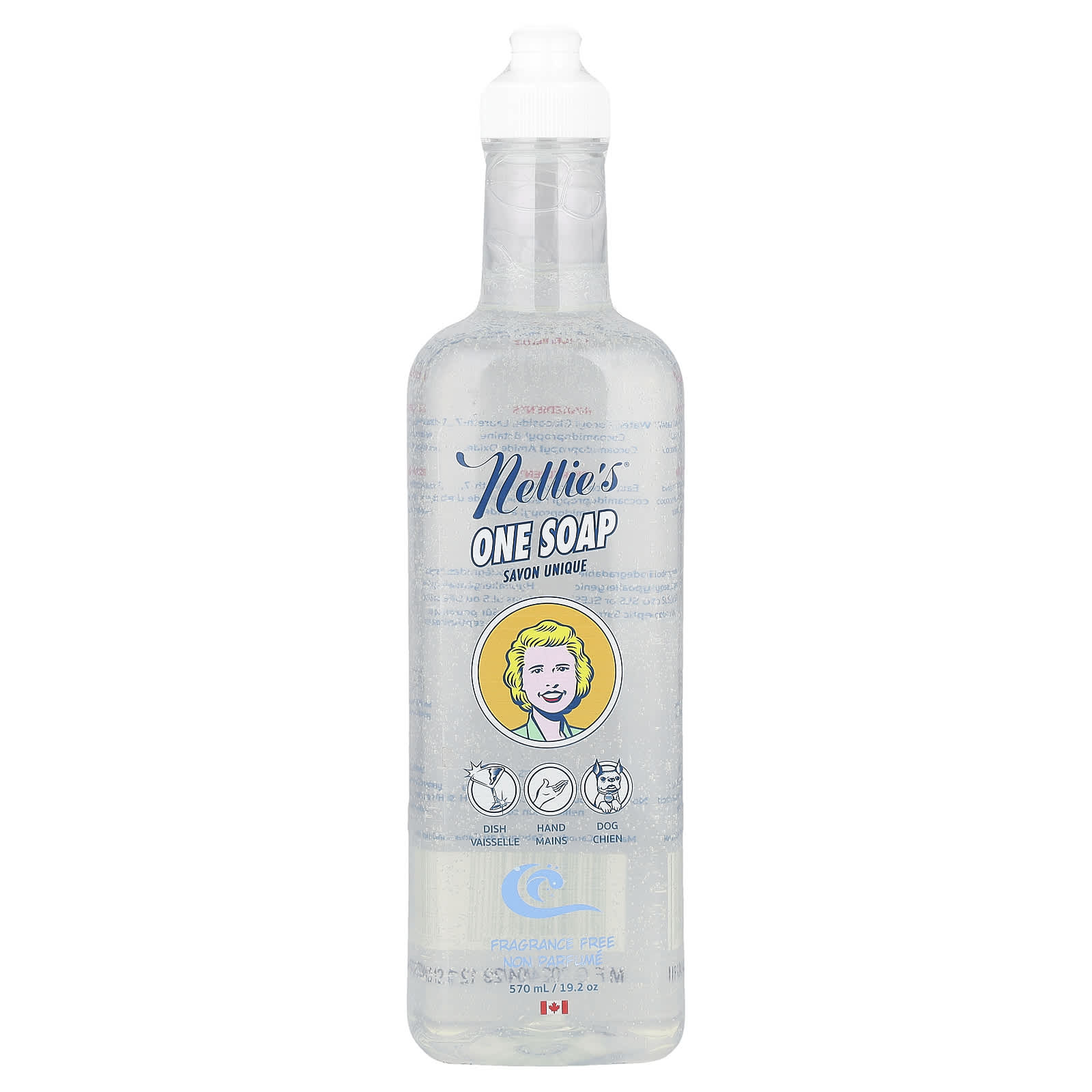 

Nellie s, One Soap, Unscented, 19.2 oz (570 ml)