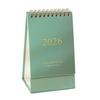 2026 Desk Calendar JAN 2026 - DEC 2026 Standing Flip Desktop Calendar 12 Months Planner with Twin-Wire Binding for Home Office School